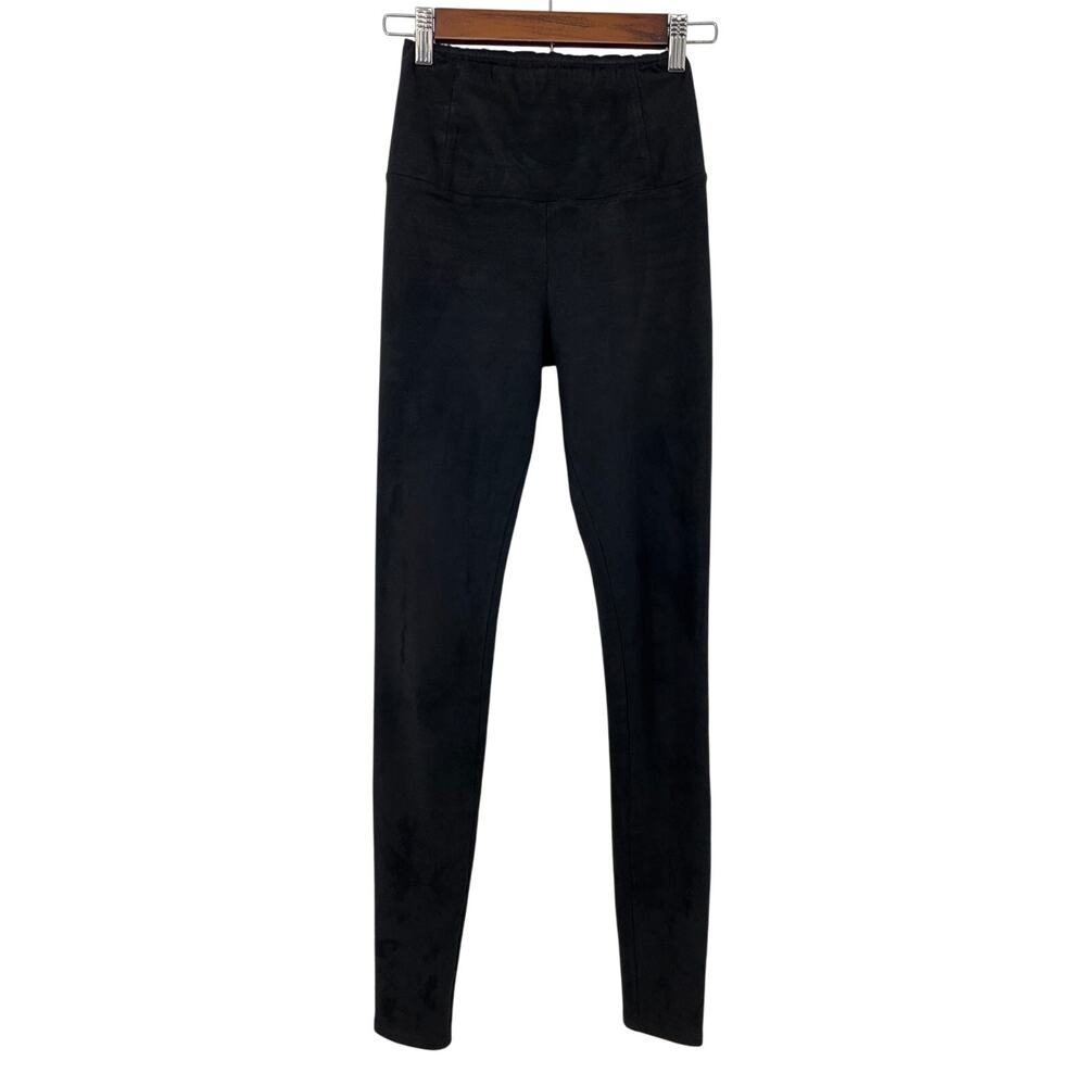 Wilfred Free Black Faux Suede High Rise Leggings Pant Size XS Aritzia Minimalist